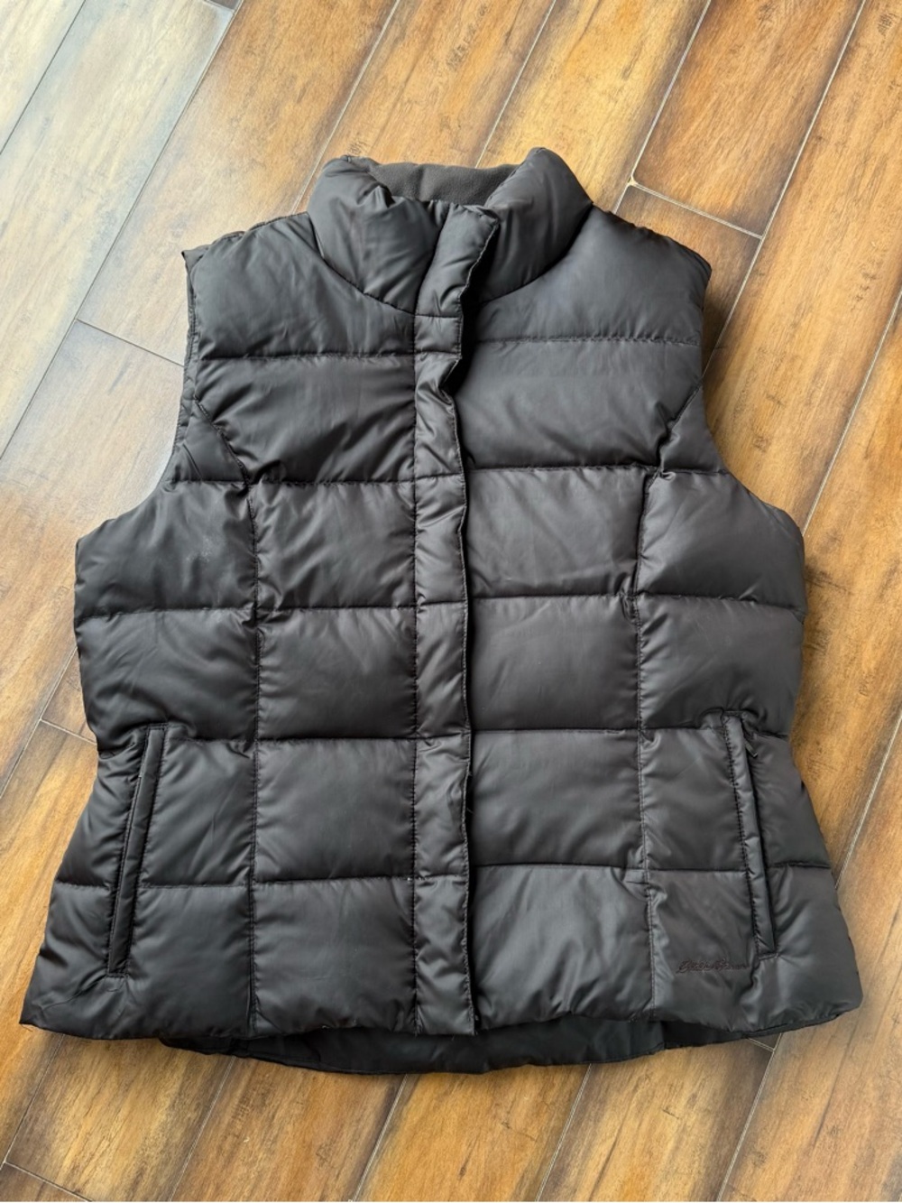 Women’s Eddie Bauer Goose Down Vest X-Large, Brown